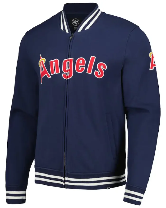 Mlb Los Angeles Angels Wax Pack Pro Camden Track Jacket - Trendy Leather Jackets