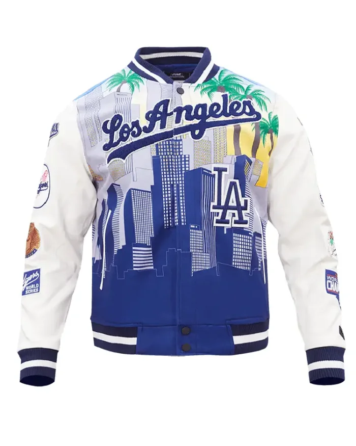 Mlb Los Angeles Dodgers Remix Varsity Jacket Front