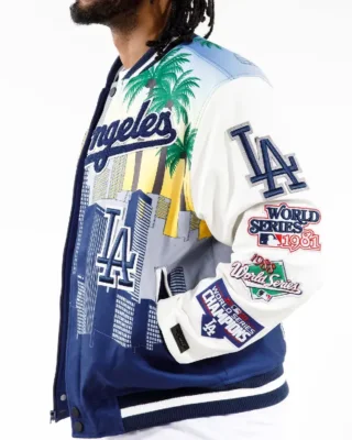 MLB Los Angeles Dodgers Remix Varsity Jacket side