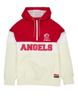 MLB Los Angeles Throwback Windbreaker Hoodie