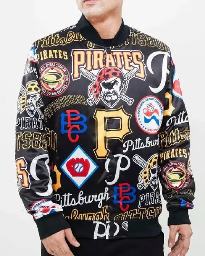 Mlb Pittsburgh Pirates Aop Satin Jacket