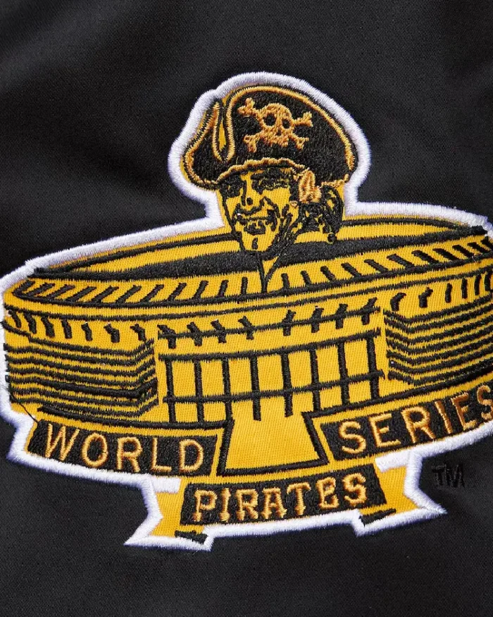 Mlb Pittsburgh Pirates Cooperstown Legends Satin Jacket Closeup View