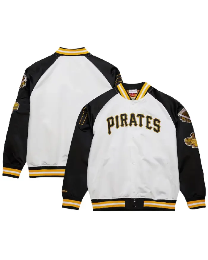 Mlb Pittsburgh Pirates Cooperstown Legends Satin Jacket Front And Back