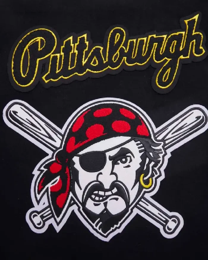 Mlb Pittsburgh Pirates Mash Up Varsity Jacket Closeup