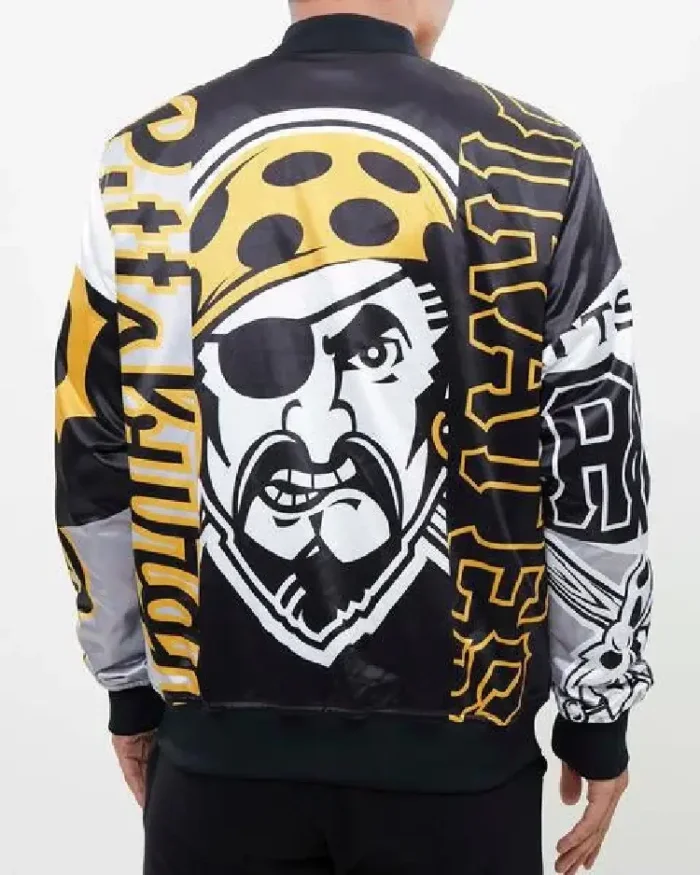 Mlb Pittsburgh Pirates Mashup Satin Jacket Back Style 2