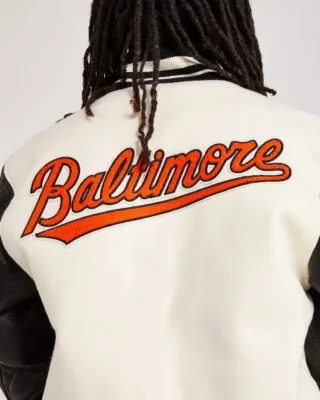 MLB Pro Standard Baltimore Orioles Varsity Jacket back view