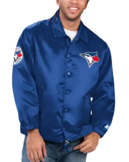 MLB Starter Royal Toronto Blue Jays Coaches Jacket