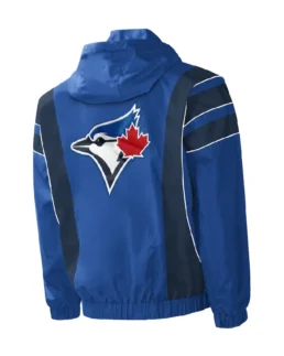 MLB Starter Royal Toronto Blue Jays Impact Anorak Hoodie Jacket back