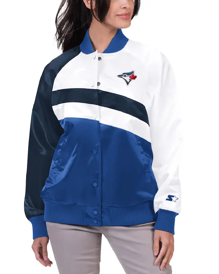 MLB Toronto Blue Jays High Post Raglan Varsity Jacket