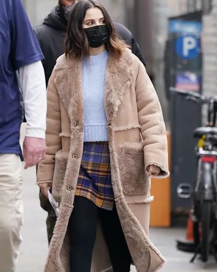 Mabel Mora Only Murders in the Building Shearling Coat