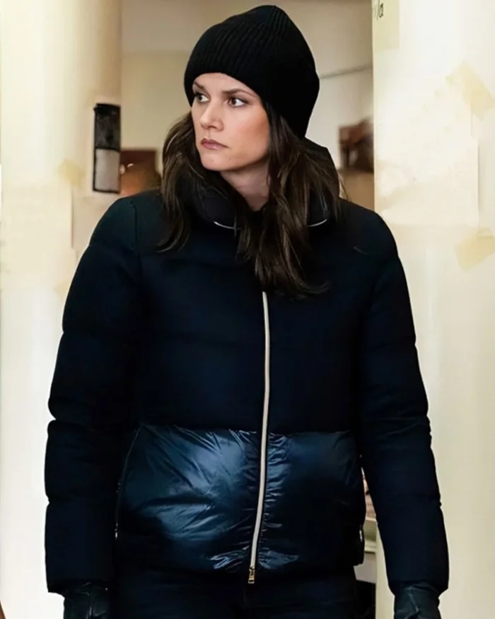 Missy Peregrym FBI S06 Black Puffer Jacket