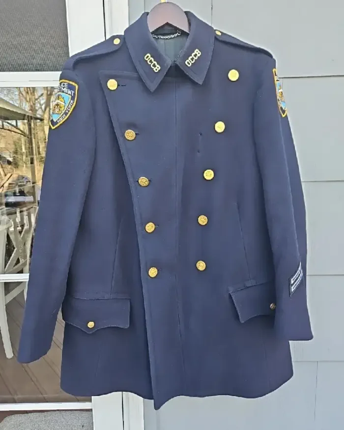 Nypd Vintage Defunct Choker Reefer Coat Jacket