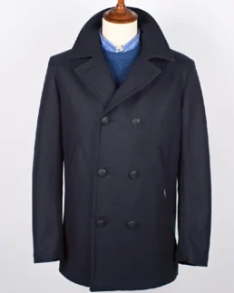 Navy Rugby Reefer Coat