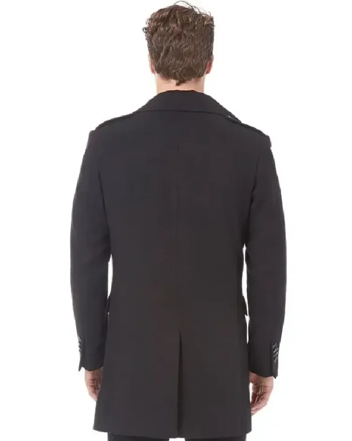 Feraud Long Reefer Jacket back view