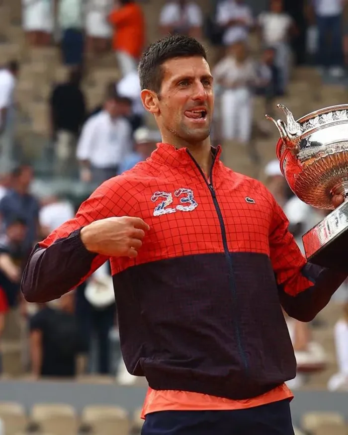 Novak Djokovic 23 Jacket Front Look - Trendy Leather Jackets