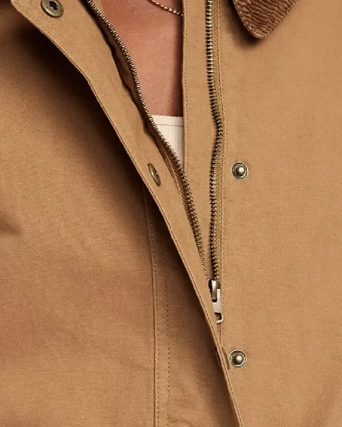 Old Navy Canvas Barn Jacket closeup