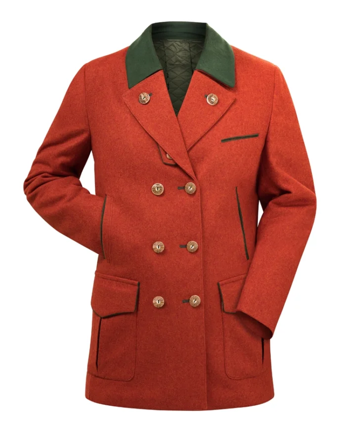 Orange Red Loden Hunting Jacket