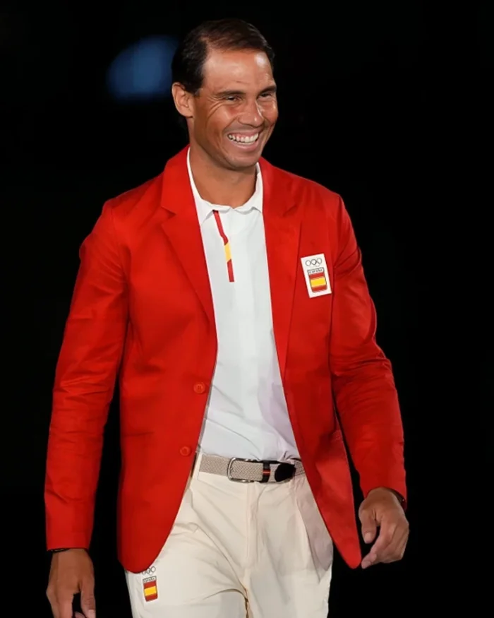 Rafael Nadal Paris Olympics 2024 Red Blazer