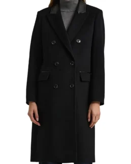 Ralph Lauren Double-Breasted Wool-Blend Reefer Coat