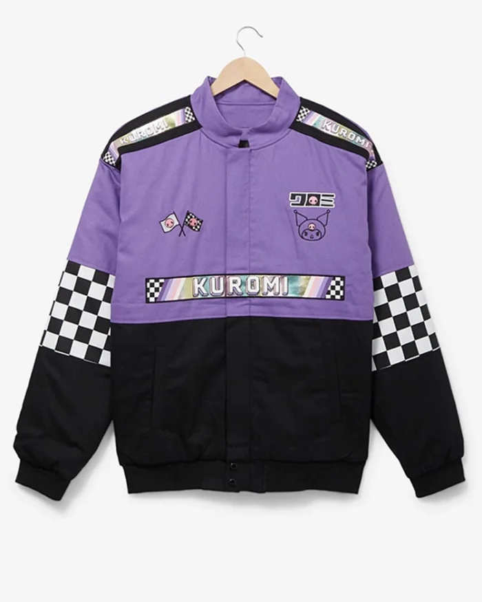 Sanrio Kuromi Checkered Racing Jacket