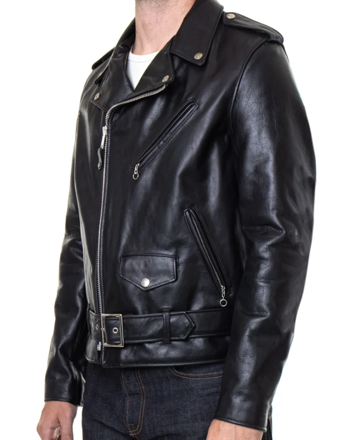 Schott Nyc Lightweight Fitted Cowhide Motorcycle Jacket For Men And Women On Sale