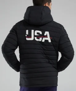 Shop 2024 Olympic Team USA Black Puffer Jacket For Men And Women On Sale