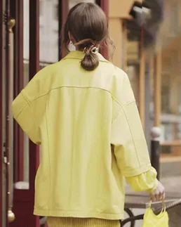 Shop Emily In Paris S04 Emily Cooper Yellow Jacket For Men And Women On Sale