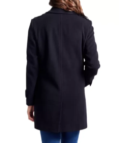Shop Four Seasons Navy Reefer Coat For Men And Women On Sale