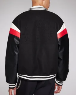 Shop Hello Kitty Striped Varsity Jacket For Men And Women On Sale