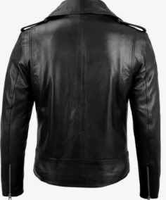 Shop Men's Black Asymmetrical Motorcycle Leather Jacket For Men And Women On Sale