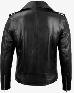 Shop Men's Black Asymmetrical Motorcycle Leather Jacket For Men And Women On Sale