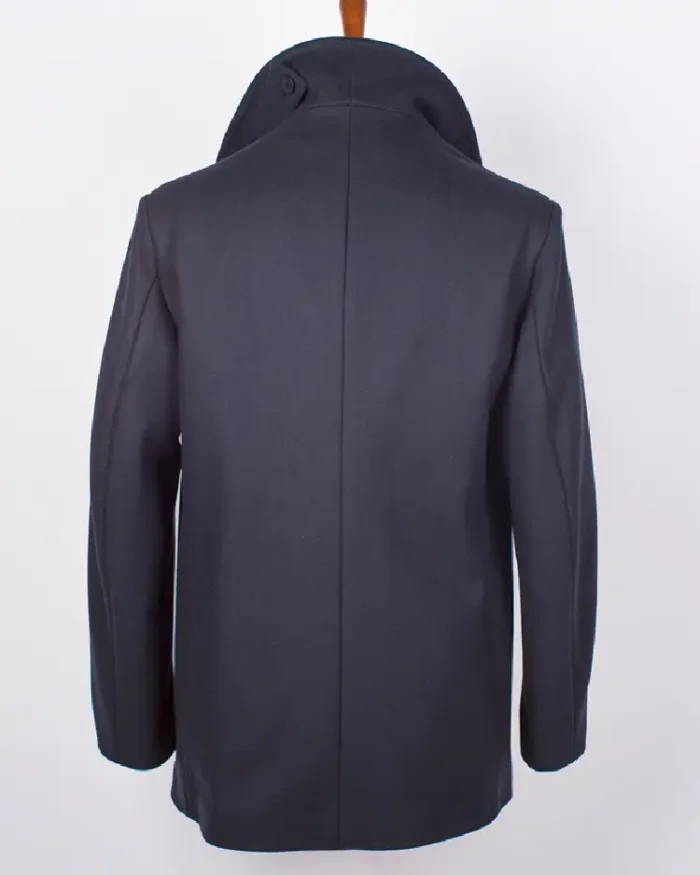 Shop Navy Rugby Reefer Coat For Men And Women On Sale