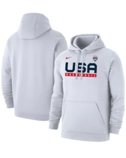 Shop Nike USA Basketball Club Fleece Pullover Hoodie For Men And Women On Sale