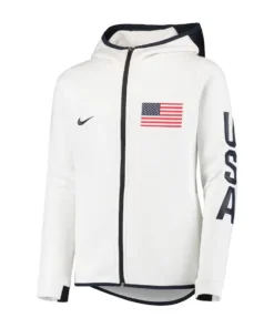 Shop Nike USA Basketball Therma Flex Showtime Performance Full-Zip Jacket For Men And Women On Sale