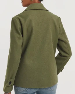 Shop Short-Length Green Reefer Coat Jacket For Men And Women On Sale