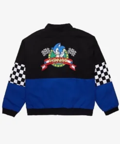 Shop Sonic the Hedgehog Checkered Racing Jacket For Men And Women On Sale