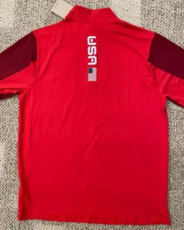 Shop Team Olympics Nike Running Red Top Shirt For Men And Women On Sale