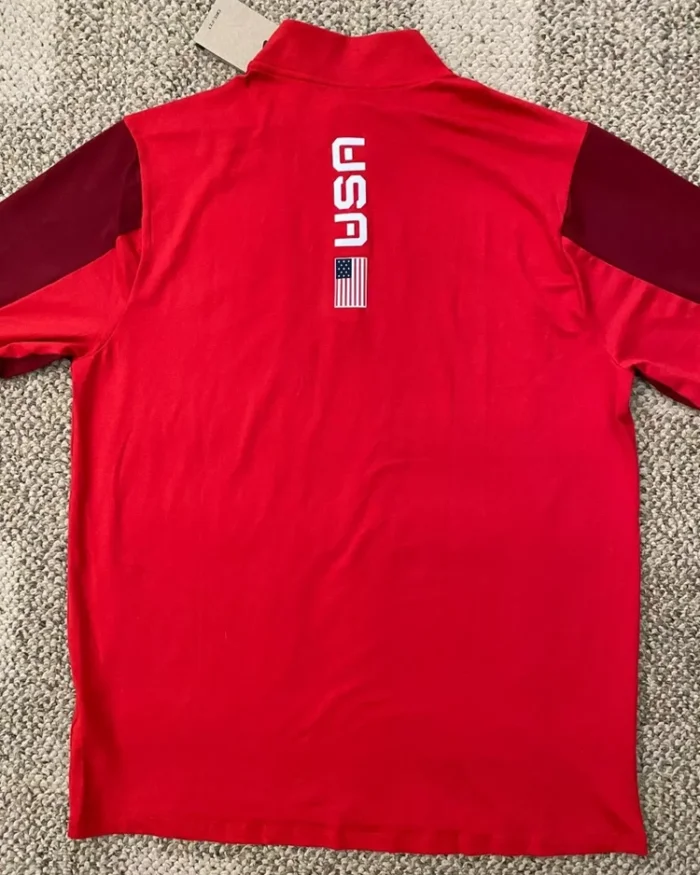 Shop Team Olympics Nike Running Red Top Shirt For Men And Women On Sale