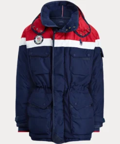 Shop Team USA Olympics 2018 Ceremony Down Parka Jacket For Men And Women On Sale 