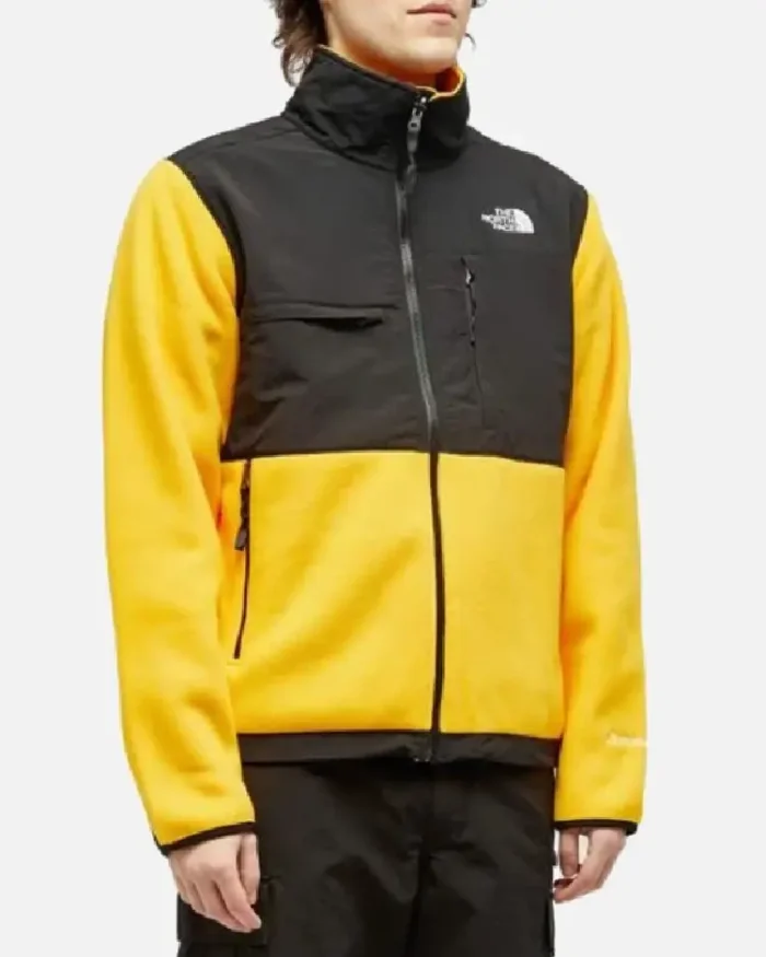 Shop The North Face Yellow Denali Fleece Jacket For Men And Women On Sale