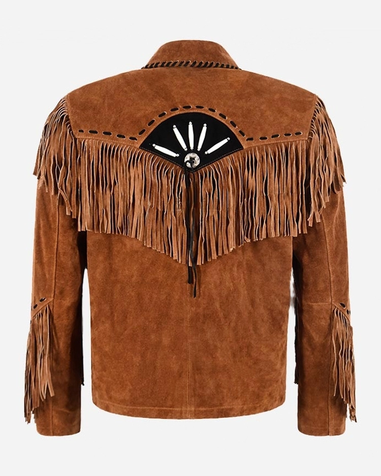 Shop West Heritage Suede Fringe Jacket For Men And Women On Sale