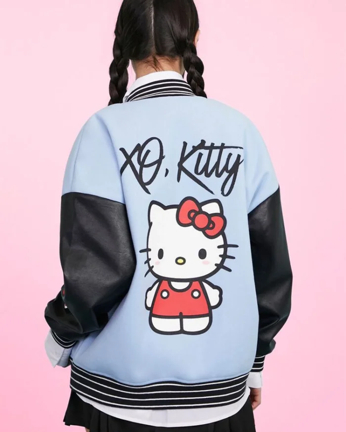 Shop Xo Kitty Hello Kitty Varsity Jacket For Men And Women On Sale