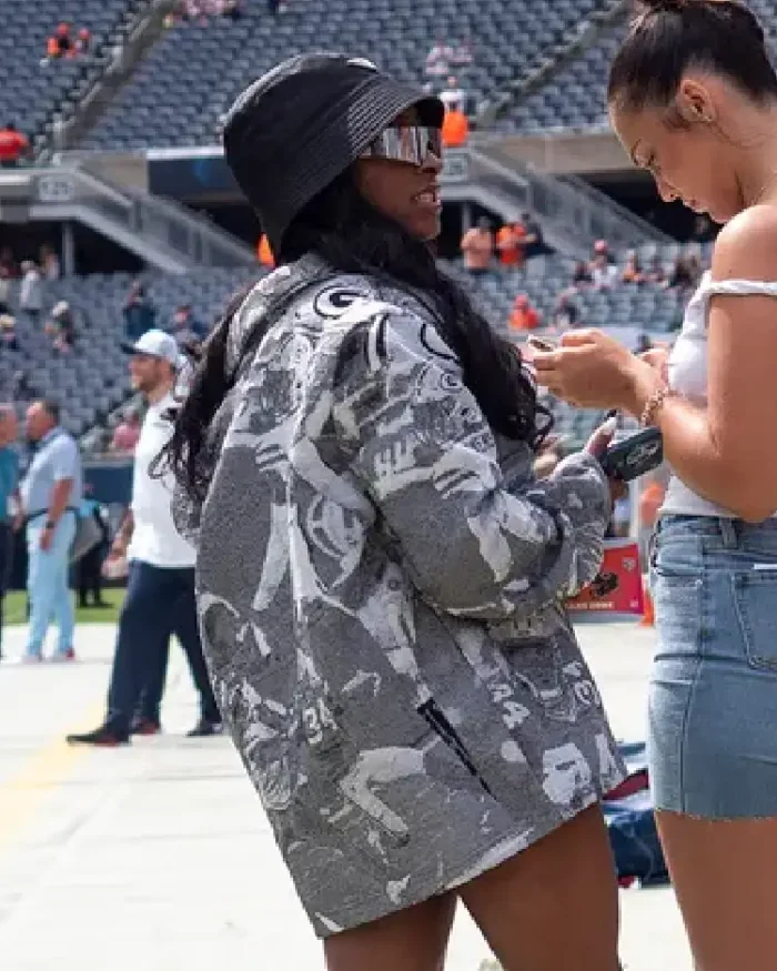 Simone Biles Bears Game Packers Jacket back