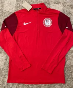 Team Olympics Nike Running Red Top Shirt