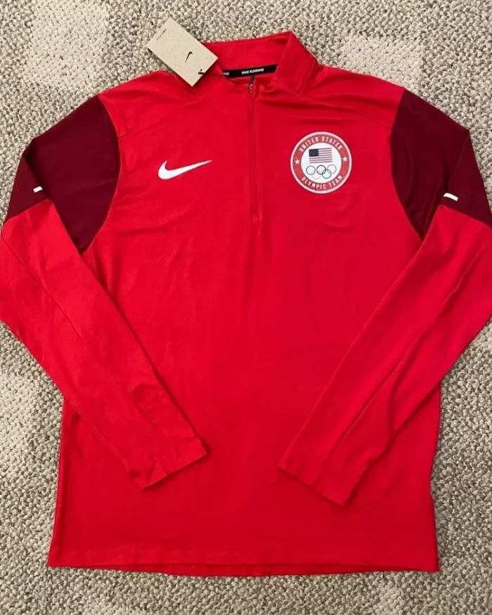 Team Olympics Nike Running Red Top Shirt