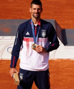 Team Serbia Paris Olympics 2024 Novak Djokovic Jacket