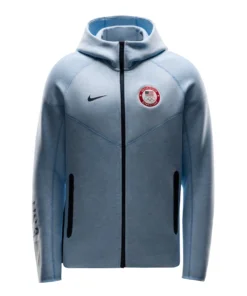 Team Tech U.S. Paralympic Blue Nike Heather Fleece Hoodie