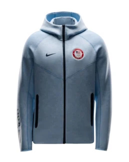 Team Tech U.S. Paralympic Blue Nike Heather Fleece Hoodie