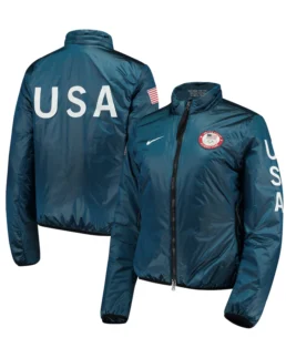 Team USA Nike Blue Mid-Layer Jacket