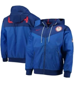 Team USA Nike Sportswear Windrunner Blue Olympic Jacket